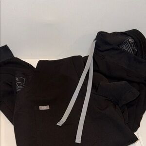 Figs Black Scrub Set XL
